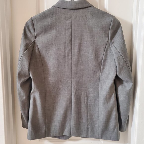 JK Uniform Blazer Japanese School College Style Long Sleeve Gray Suit Jacket - Picture 8 of 10